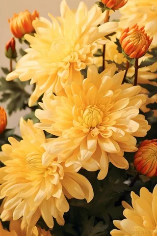 菊花光照摄影图