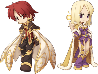 男孩女孩人物古风素材卡通