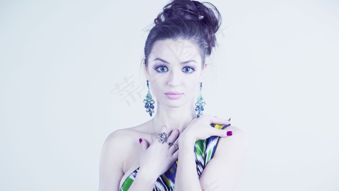 清新唯美可爱的女孩摄影图片