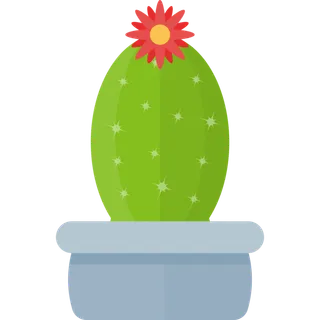 扁平化盆栽图标