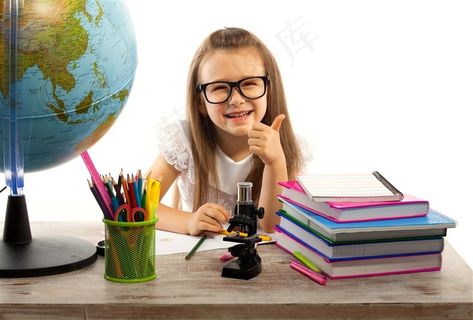 开心的孩子学生摄影大图