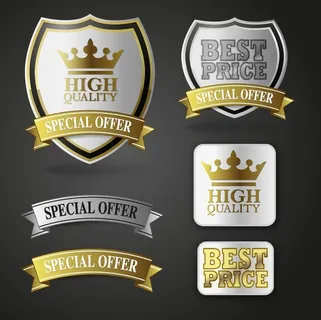 免抠豪华标签标贴