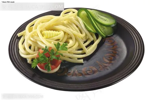 健康素食-盘中的粉条 健康素食-盘中的粉条