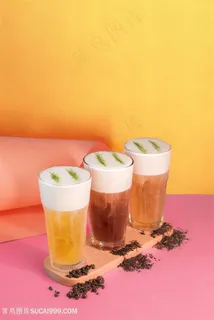 三杯奶盖茶饮品图片 三杯奶盖茶饮品图片