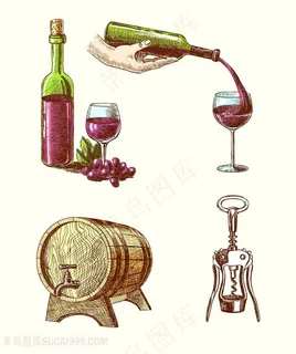 葡萄酒与酒桶高清图 葡萄酒与酒桶高清图