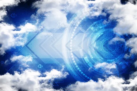 蓝色信息数码高科技创意背景