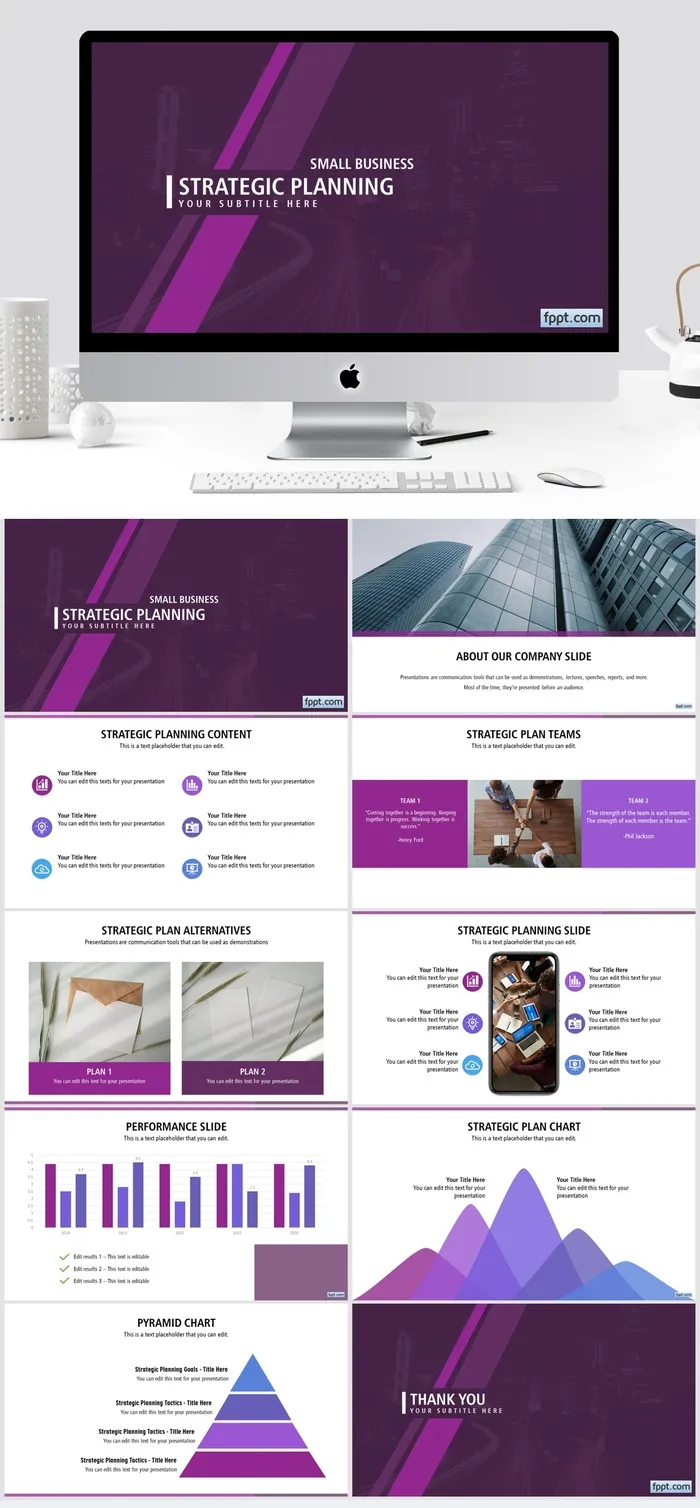 现代英文PPT模板