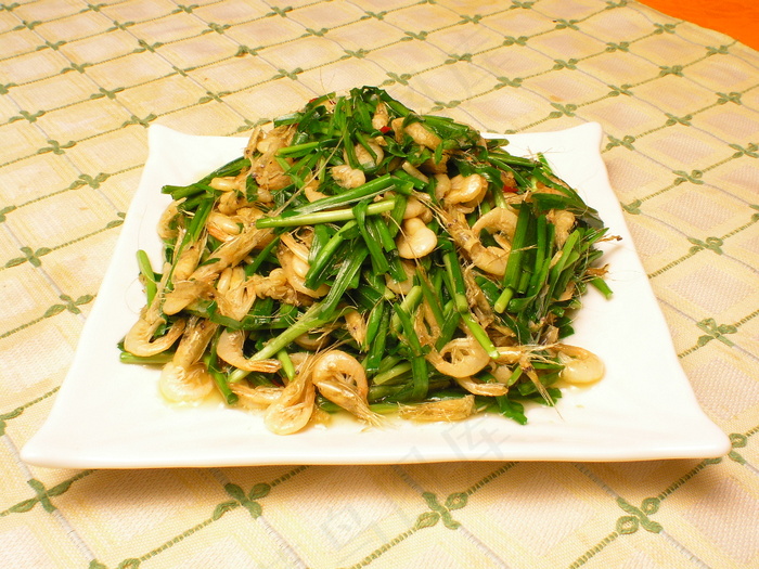 粤菜1514韭菜小河虾