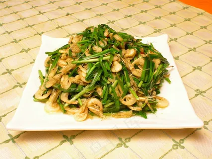粤菜1514韭菜小河虾 粤菜1514韭菜小河虾