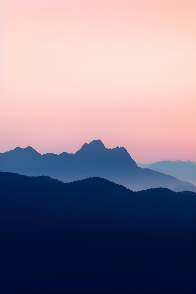 高山云雾意境背景