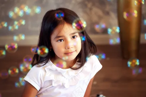 清新唯美可爱的女孩摄影图片