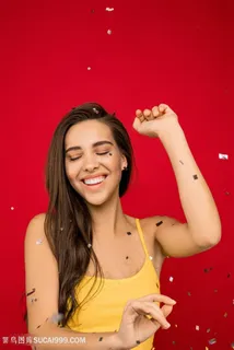 开心的女孩图片