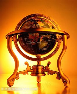 立体地球仪摄影图库效果图