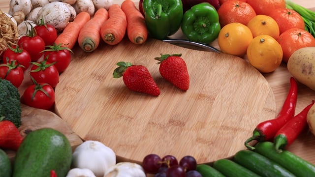 草莓, 蔬菜, 水果, 健康, 食物, 新鲜的, 厨房