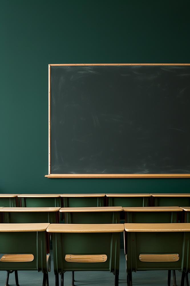 桌椅黑板学生教师简约背景