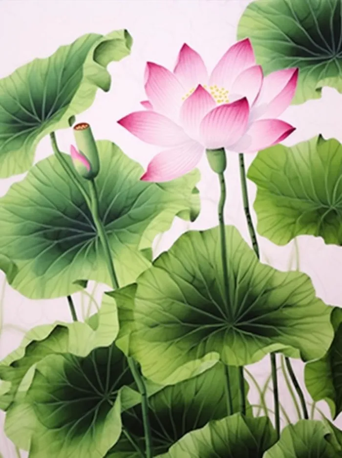 荷花荷叶背景(896x1200)