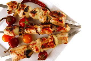 鲜嫩烧烤肉串图片素材