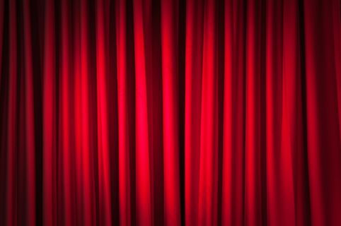 红色幕布素材