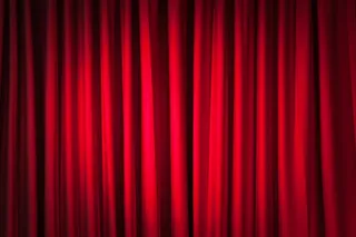 红色幕布素材