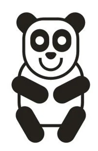 矢量卡通熊猫 