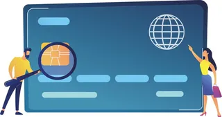 人物场景矢量插画/扁平风/蓝色