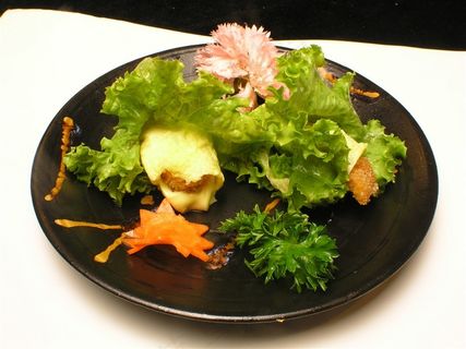 日式鸡肉卷美食素材图片 日式鸡肉卷美食素材图片