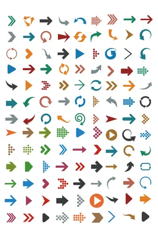 矢量箭头指示标示