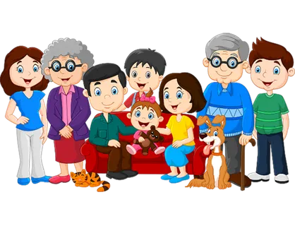 卡通一家人