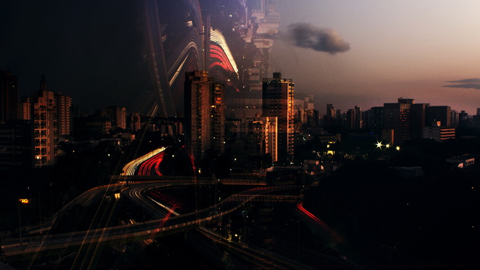 唯美城市夜晚图片