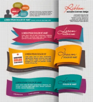 免抠创意书签标签