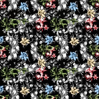 花卉唯美手绘花朵面料纹理手机壳布料面料印花服装矢量图案素材