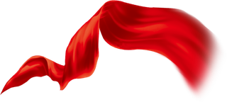 红色飘带免扣素材