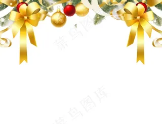 圣诞球吊饰圣诞装饰元素彩色免抠