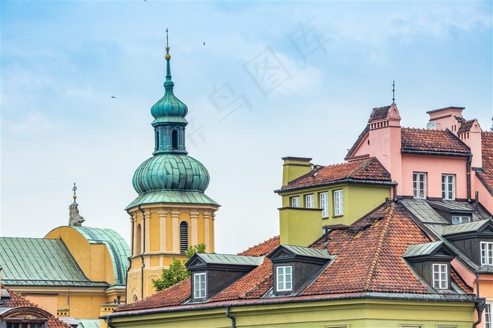 波兰首都华沙建筑风光图片