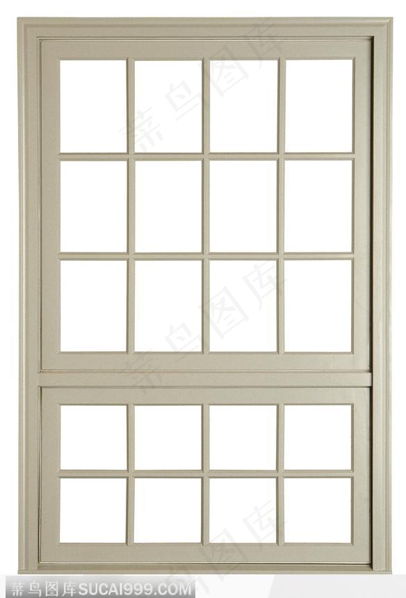白色格子窗框