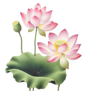 荷花荷叶莲花免抠