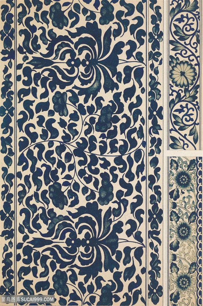 工笔印花中式传统纹样集锦中国风图片