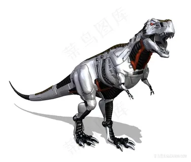 恐龙霸王龙长恐龙高清高分辨率喷绘打印素材原图画机器龙