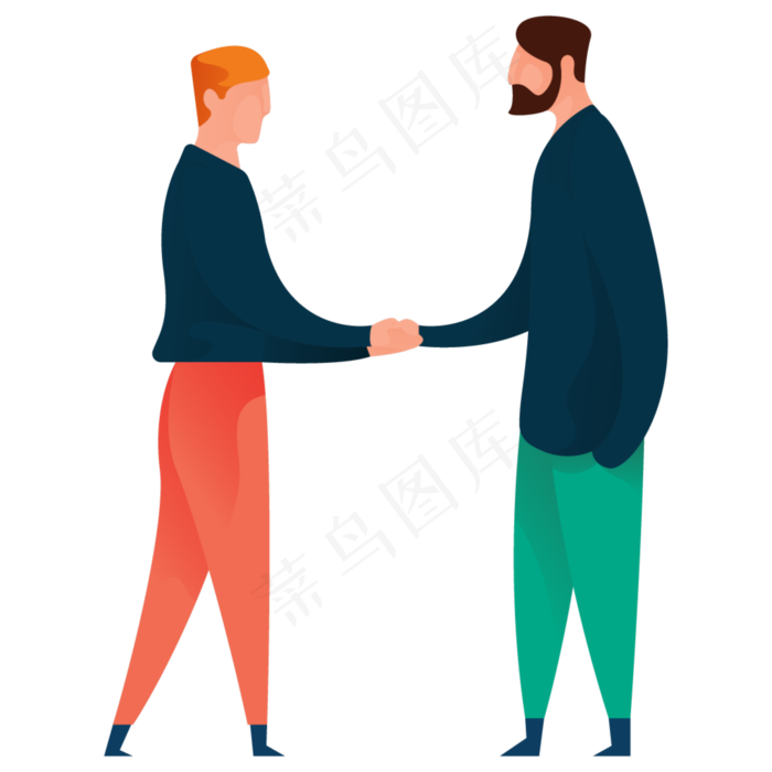 握手人物免抠图