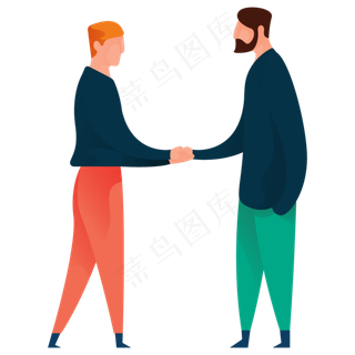 握手人物免抠图