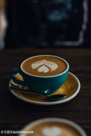 爱心拉花咖啡杯图片