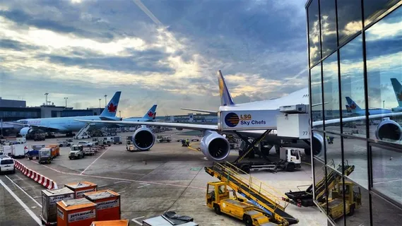 忙碌的欧洲机场