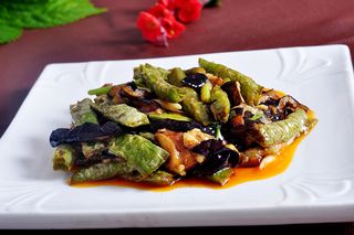 虎皮辣子烧茄子餐饮菜单高清图
