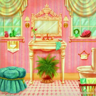 室内洗浴高清插画 室内洗浴高清插画