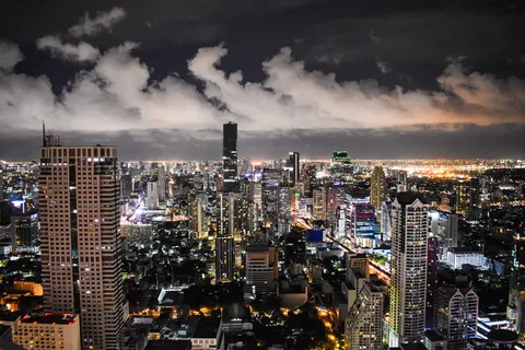 高清唯美城市夜景高楼大厦