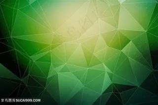 简约时尚绿色不规则多边形
