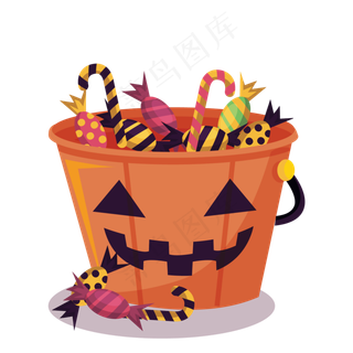 卡通万圣节节日糖果