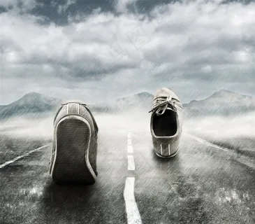 创意运动鞋广告素材