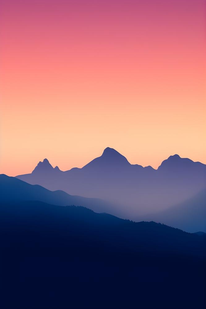 高山云雾意境背景