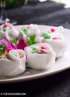 小吃鸳鸯饺的美食图片